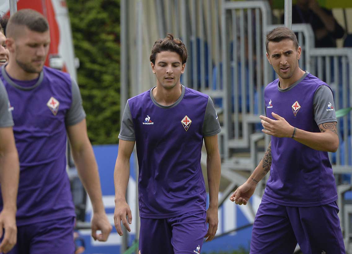 Allenamento Fiorentina Moena Zekhnini e Vecino