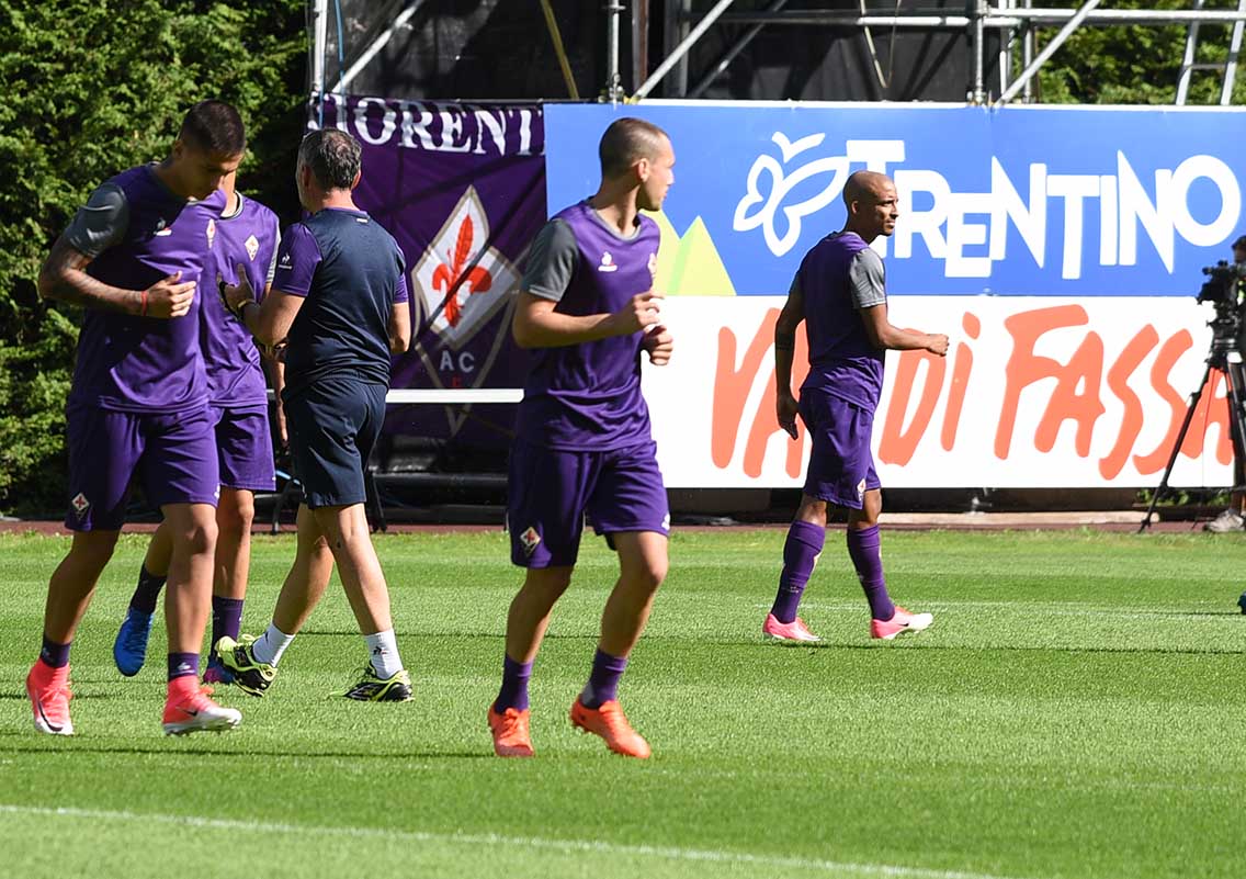 Allenamento Fiorentina a Moena 2017