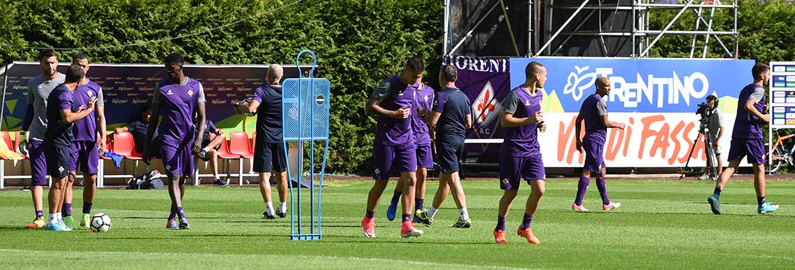 Allenamento Fiorentina a Moena 2017