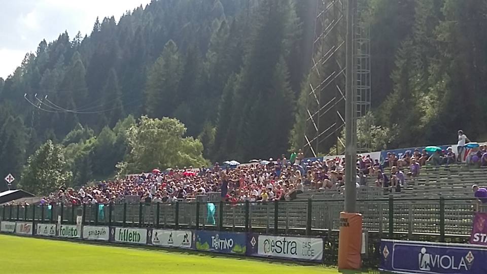 Fiorentina - Bari a Moena, tifosi