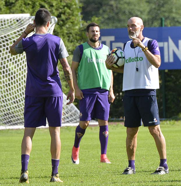Pioli e Tomovic a Moena