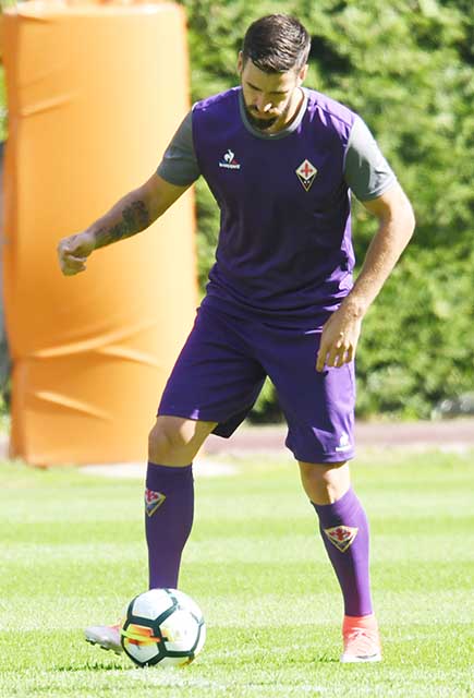 Tomovic Allenamento Fiorentina a Moena 2017