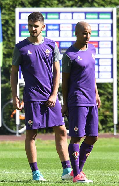 Maganjic e Gaspar Allenamento Fiorentina a Moena 2017