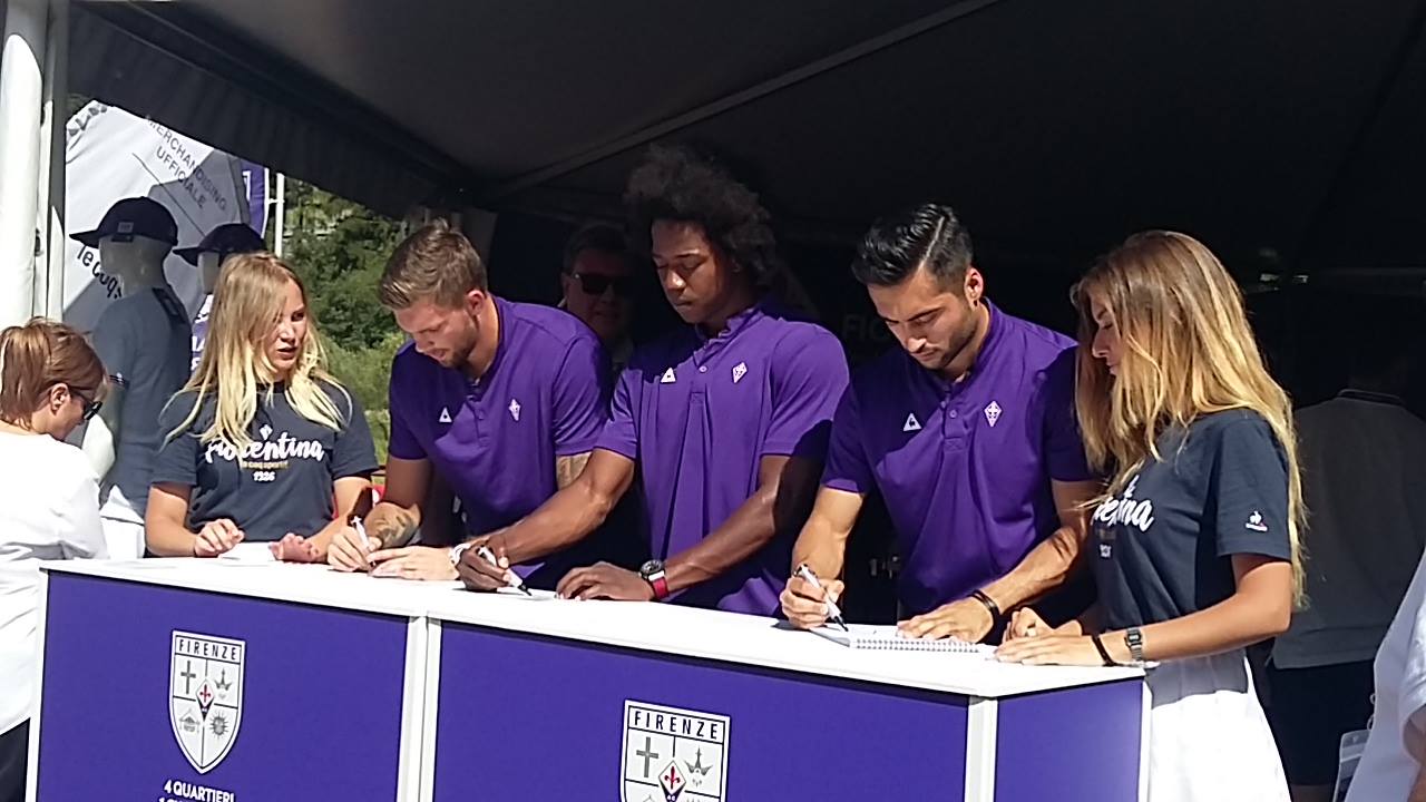 Baez, Dragowski e Sanchez firmano autografi al Viola Village di Moena (FOTO)