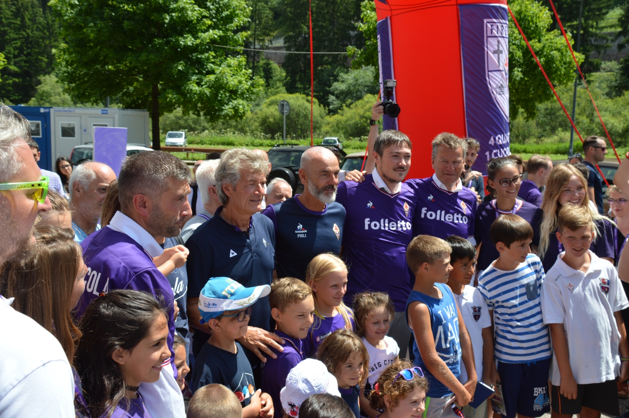 Pioli e Antognoni, serata a Vigo di Fassa con i ragazzi del Viola Camp