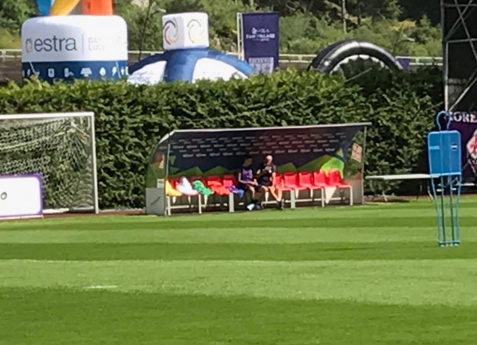 Moena: Pioli e Vecino a colloquio in panchina. Pochi i tifosi presenti (FOTO)