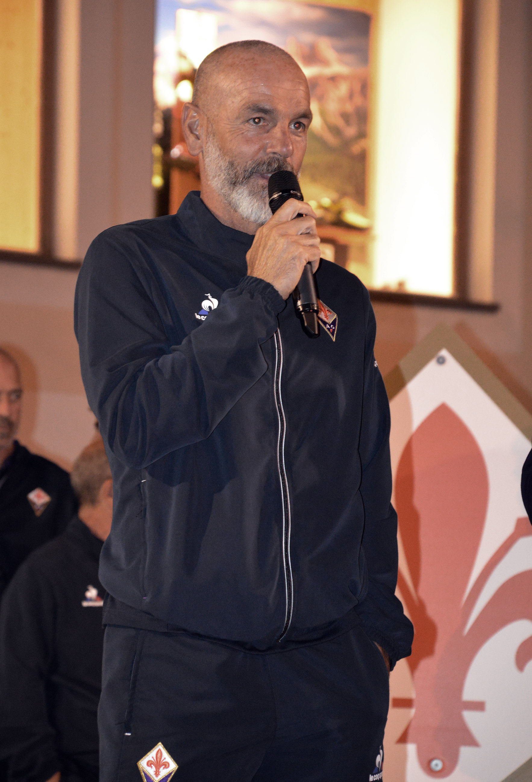 FIORENTINA 14-07-2017 RITIRO MOENA. PRESENTAZIONE DELLA SQUADRA. stefano pioli. GALASSI SILVANO
