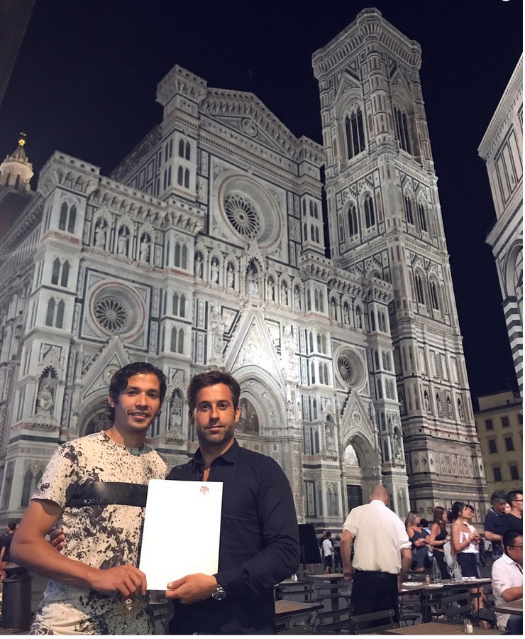 Matias Fernandez e l'agente a Firenze in attesa di conoscere il suo futuro (FOTO)