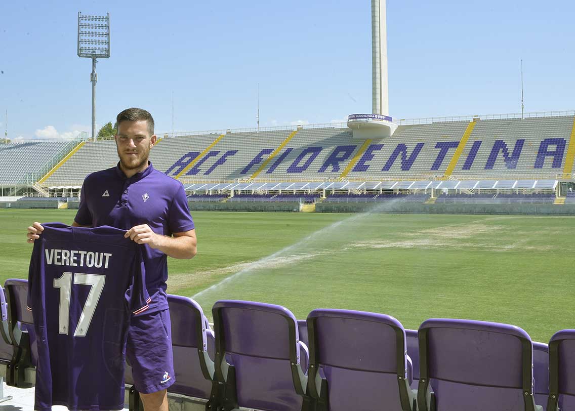 FIORENTINA 26-08-2017.</p><p>PRESENTAZIONE VERETOUT JORDAN. GALASSI SILVANO