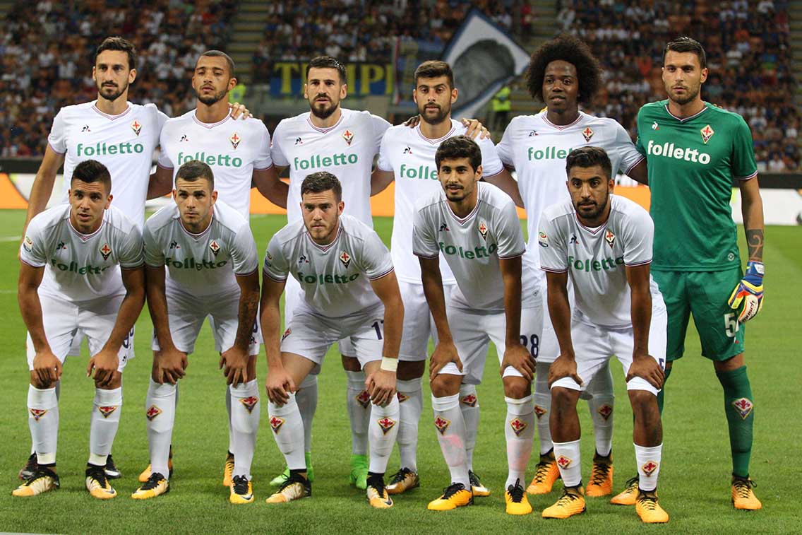 INTER-FIORENTINA CAMPIONATO SERIE A 20-08-2017. LA SQUADRA. GALASSI SILVANO