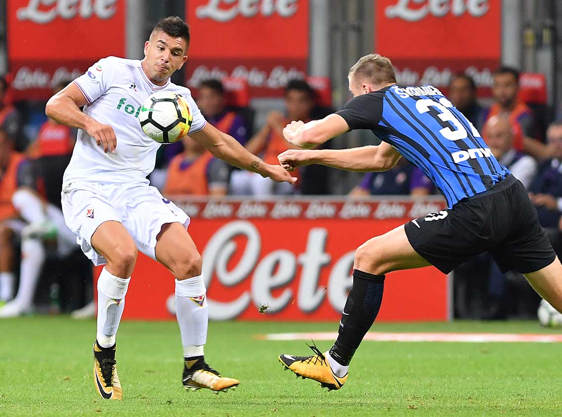 INTER-FIORENTINA CAMPIONATO SERIE A 20-08-2017 GIOVANNI SIMEONE. GALASSI SILVANO
