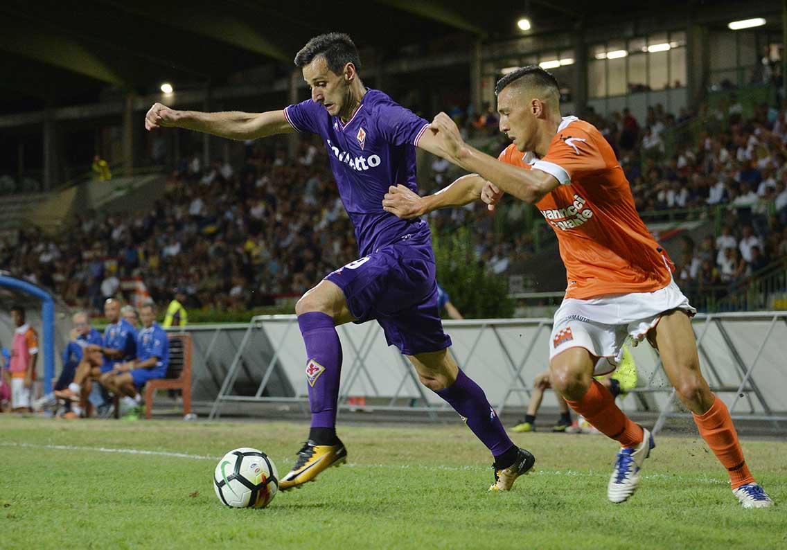 FIORENTINA-PISTOIESE 10-08-2017 NIKOLA KALINIC. GALASSI SILAVNO