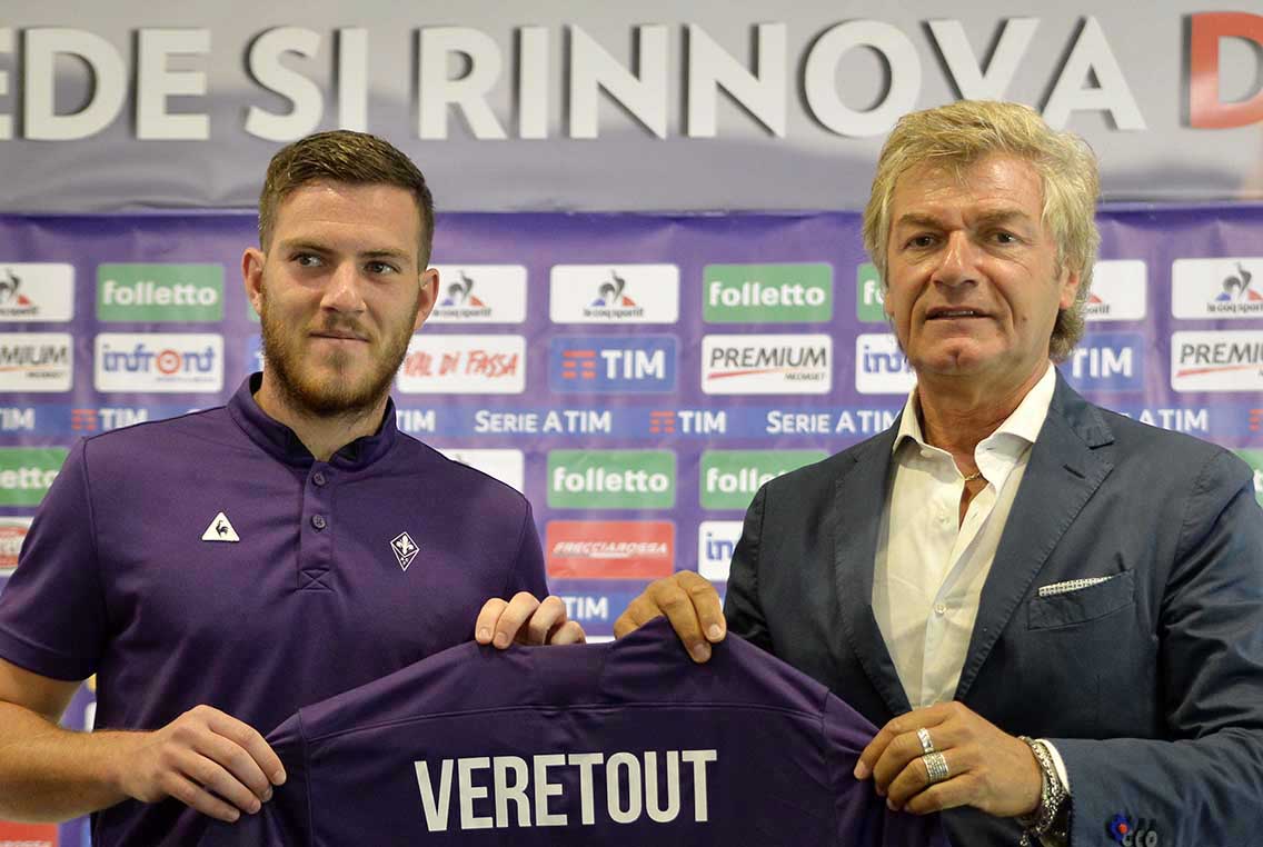 FIORENTINA 26-08-2017. PRESENTAZIONE VERETOUT JORDAN. GALASSI SILVANO