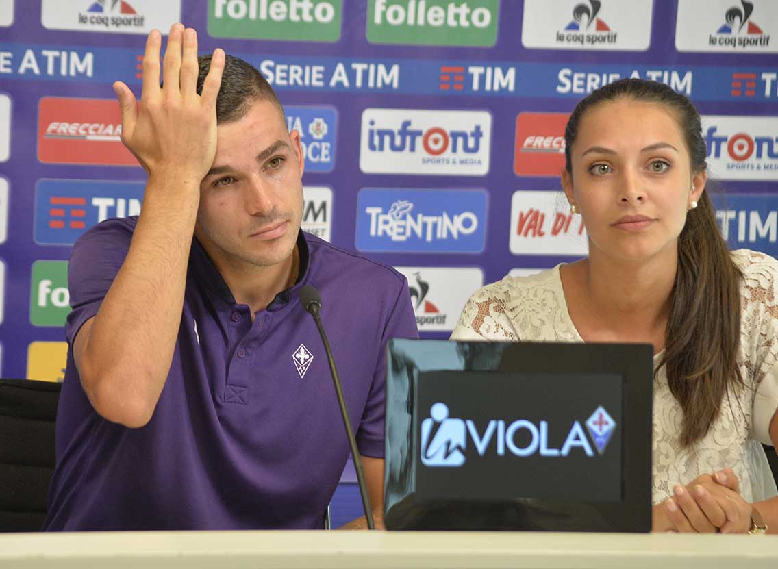 FIORENTINA 17-08-2017. PRESENTAZIONE DI VALENTIN EYSSERIC. GALASSI SILVANO