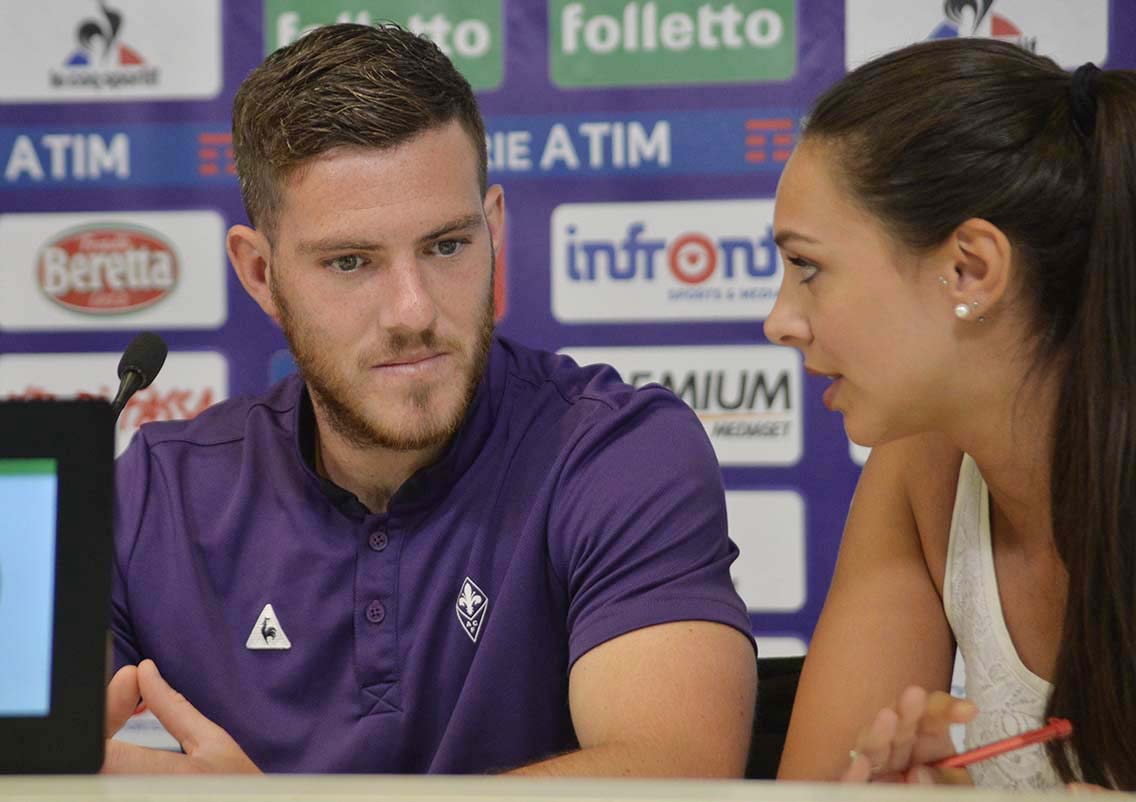 FIORENTINA 26-08-2017. PRESENTAZIONE VERETOUT JORDAN. GALASSI SILVANO