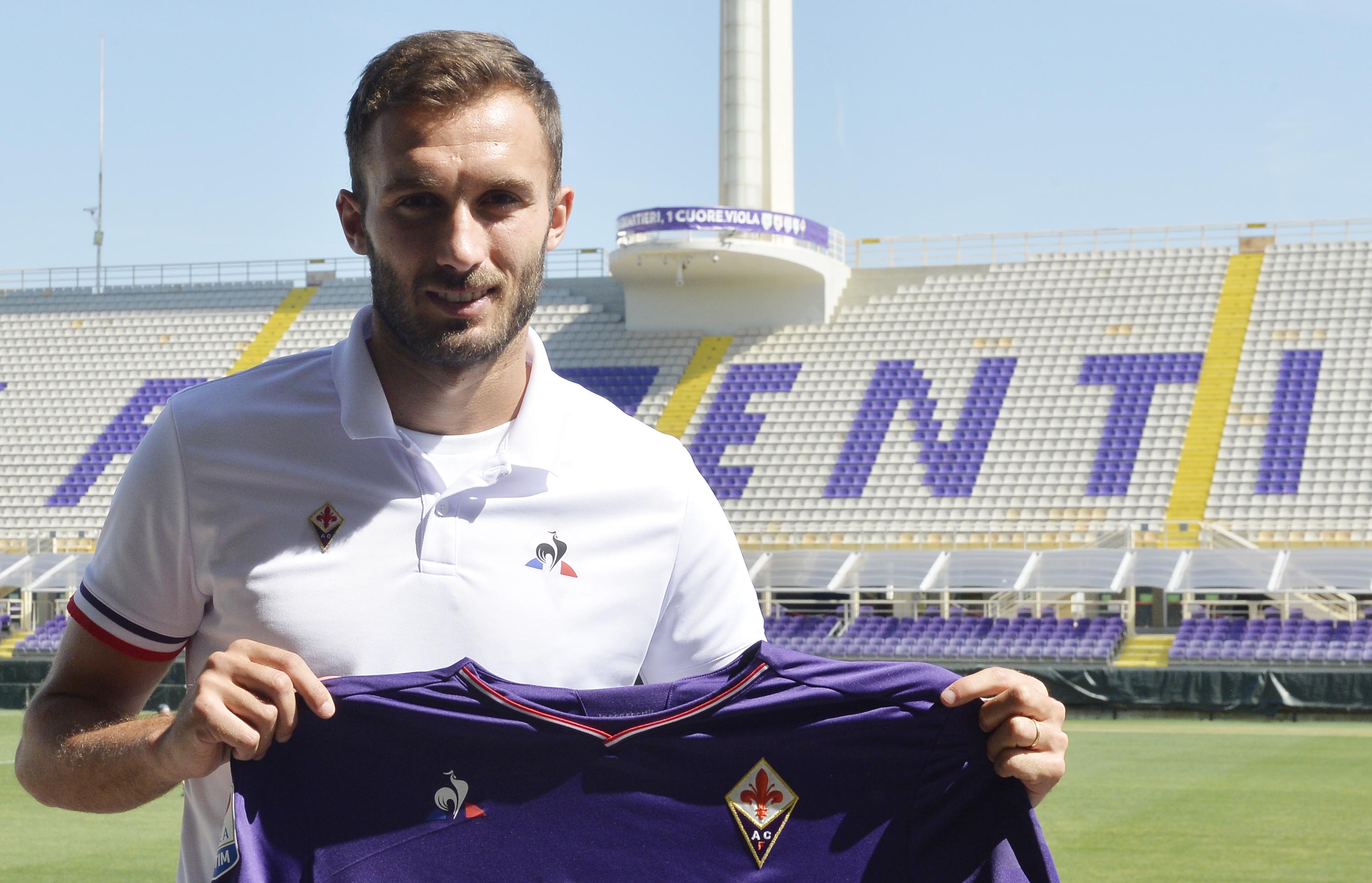 FIORENTINA 24-08-2017 PRESENTAZIONE DI GERMAN PEZZELLA. GALASSI SILVANO