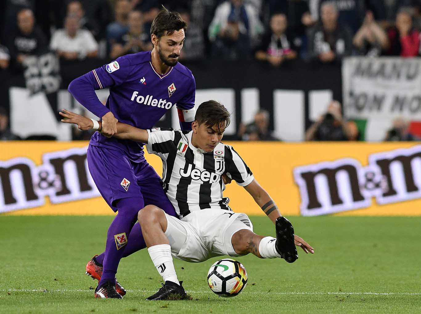 JUVENTUS-FIORENTINA. 20-09-2017. DAVIDE ASTORI E DYBALA. GALASSI SILVANO