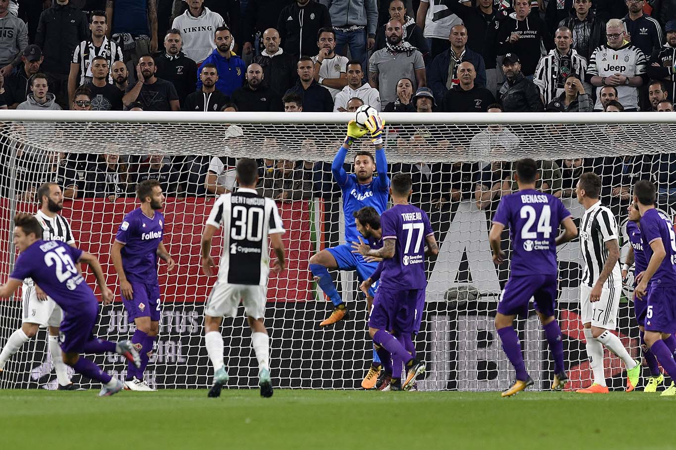 JUVENTUS-FIORENTINA. 20-09-2017. MARCO SPORTIELLO. GALASSI SILVANO