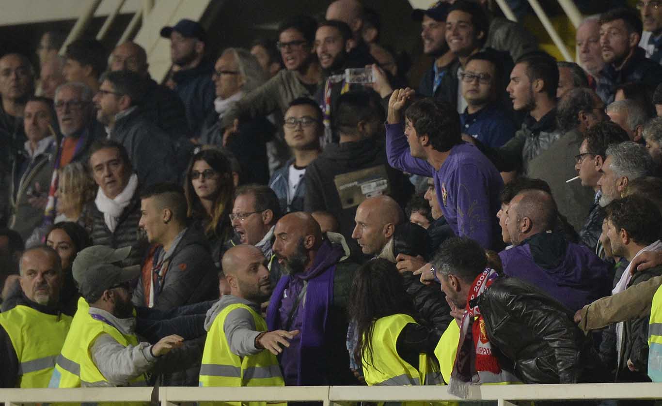 FIORENTINA-ATALANTA 24-09-2017. tafferugli . SILPRESS/GALASSI SILVANO