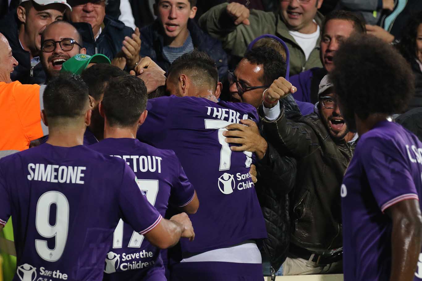 FIORENTINA-ATALANTA 24-09-2017 ESULTANZA DI FEDERICO CHIESA. SILPRESS/GALASSI SILVANO