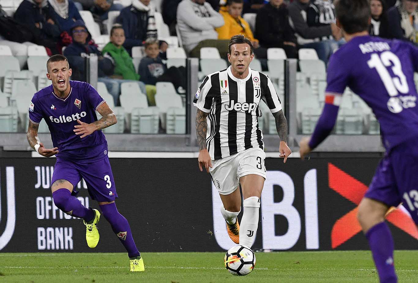 JUVENTUS-FIORENTINA 20-09-2017. CRISTIANO BIRAGHI E FEDERICO BERNARDESCHI. GALASSI SILVANO