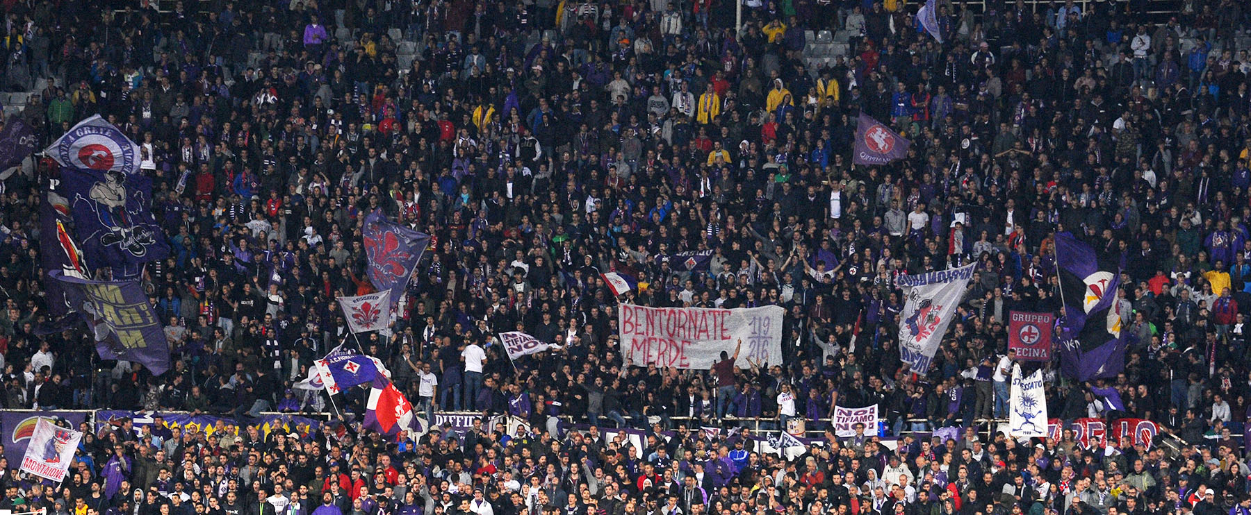 SERIE A 2017-/2018. FIORENTINA-ATALANTA.TIFOSI DELLA FIORENTINA.SILPRESS