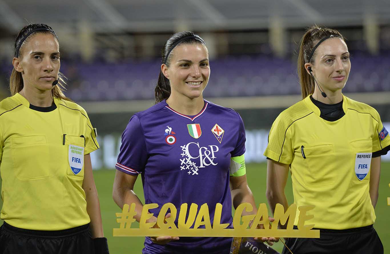 FIORENTINA WOMEN'S-FORTUNA HJORRING 04-10-2017 CHAMPIONS LEAGUE. ALIA GUAGNI. GALASSI SILVANO