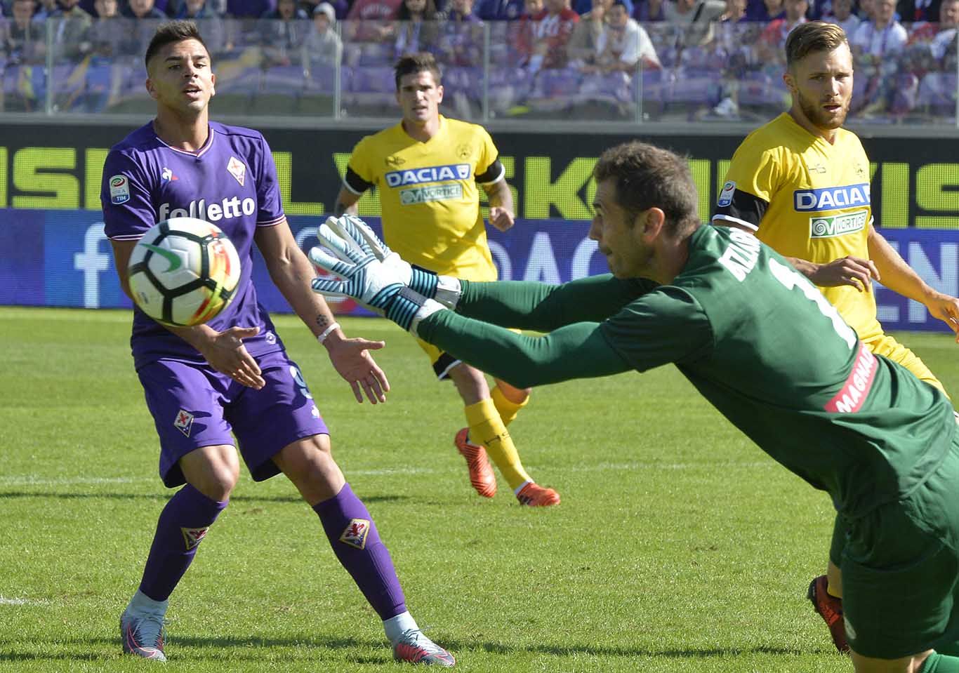 FIORENTINA-UDINESE 15-10-2017 GIOVANNI SIMEONE. GALASSI SILVANO