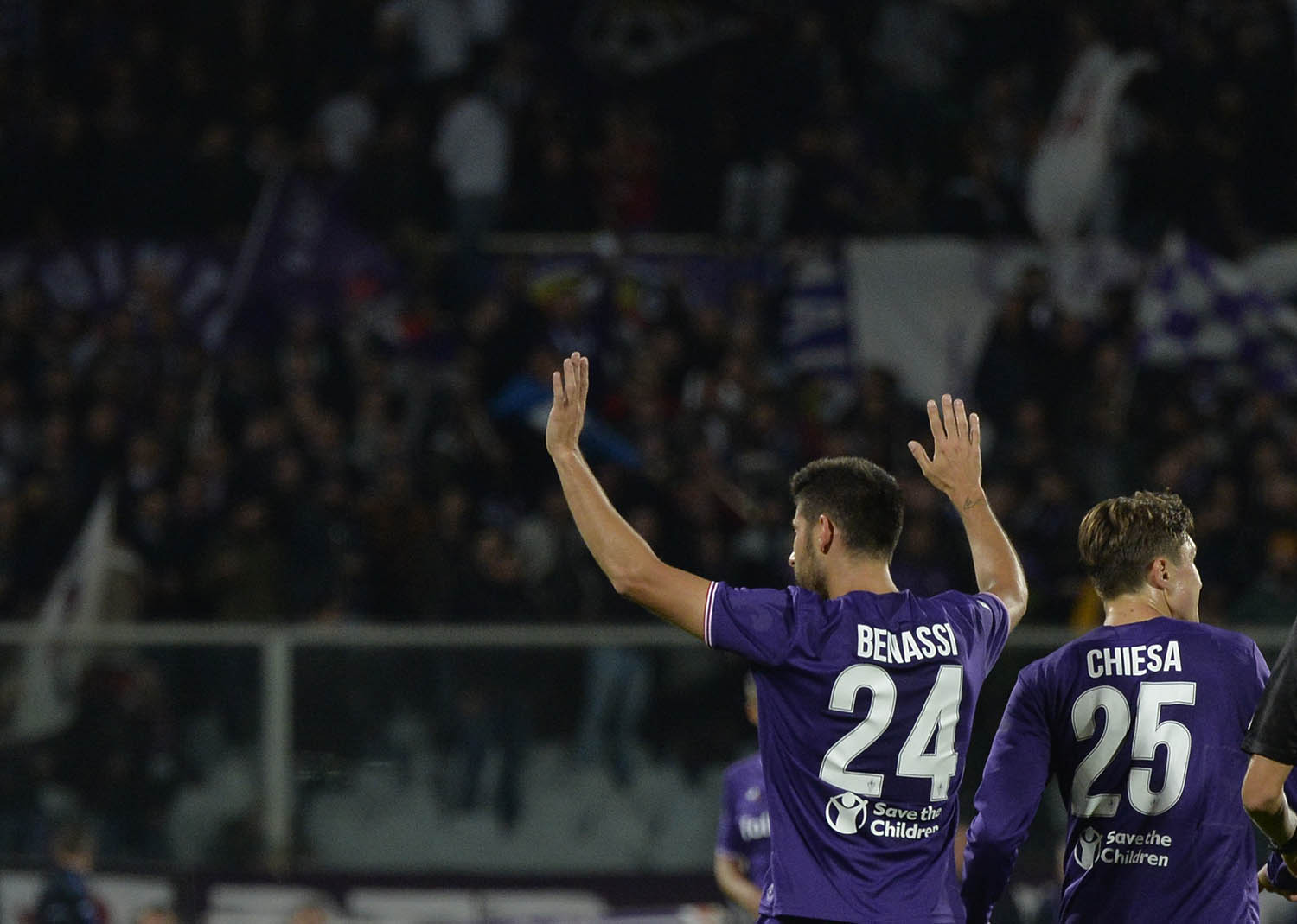 25-10-2017.FIORENTINA-TORINO. BENASSI ESULTA DOPO IL GOL.SILPRESS