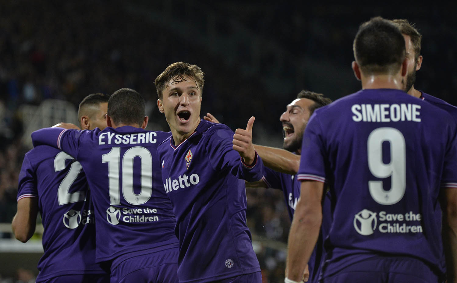 25-10-2017.FIORENTINA-TORINO. BENASSI E COMPAGNI ESULTANO DOPO IL GOL.SILPRESS