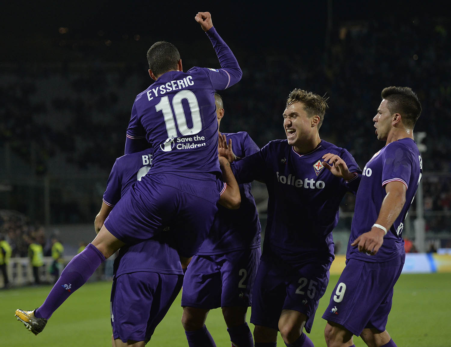 25-10-2017.FIORENTINA-TORINO. BENASSI E COMPAGNI ESULTANO DOPO IL GOL.SILPRESS
