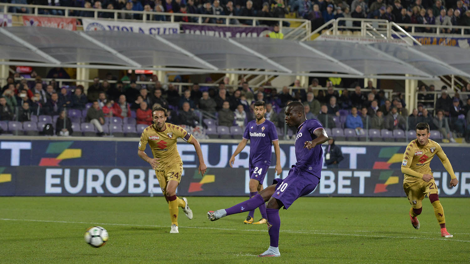 25-10-2017.FIORENTINA-TORINO. BABACAR SEGNA IL GOL SU RIGORE.SILPRESS