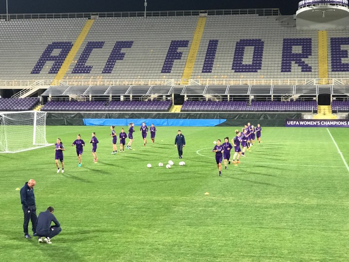 Women's: allenamento al Franchi pre esordio in Champions League (FOTO-VIDEO VI.IT)
