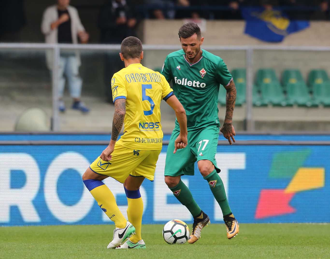 CHIEVO VERONA - FIORENTINA 01-10-2017 CYRIL THEREAU. SILPRESS/ALBERTO MARIANI