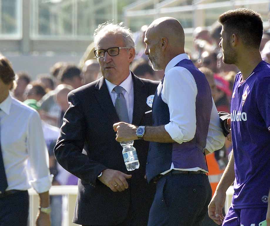 FIORENTINA-UDINESE 15-10-2017 STEFANO PIOLI E LUIGI DELNERI. GALASSI SILVANO