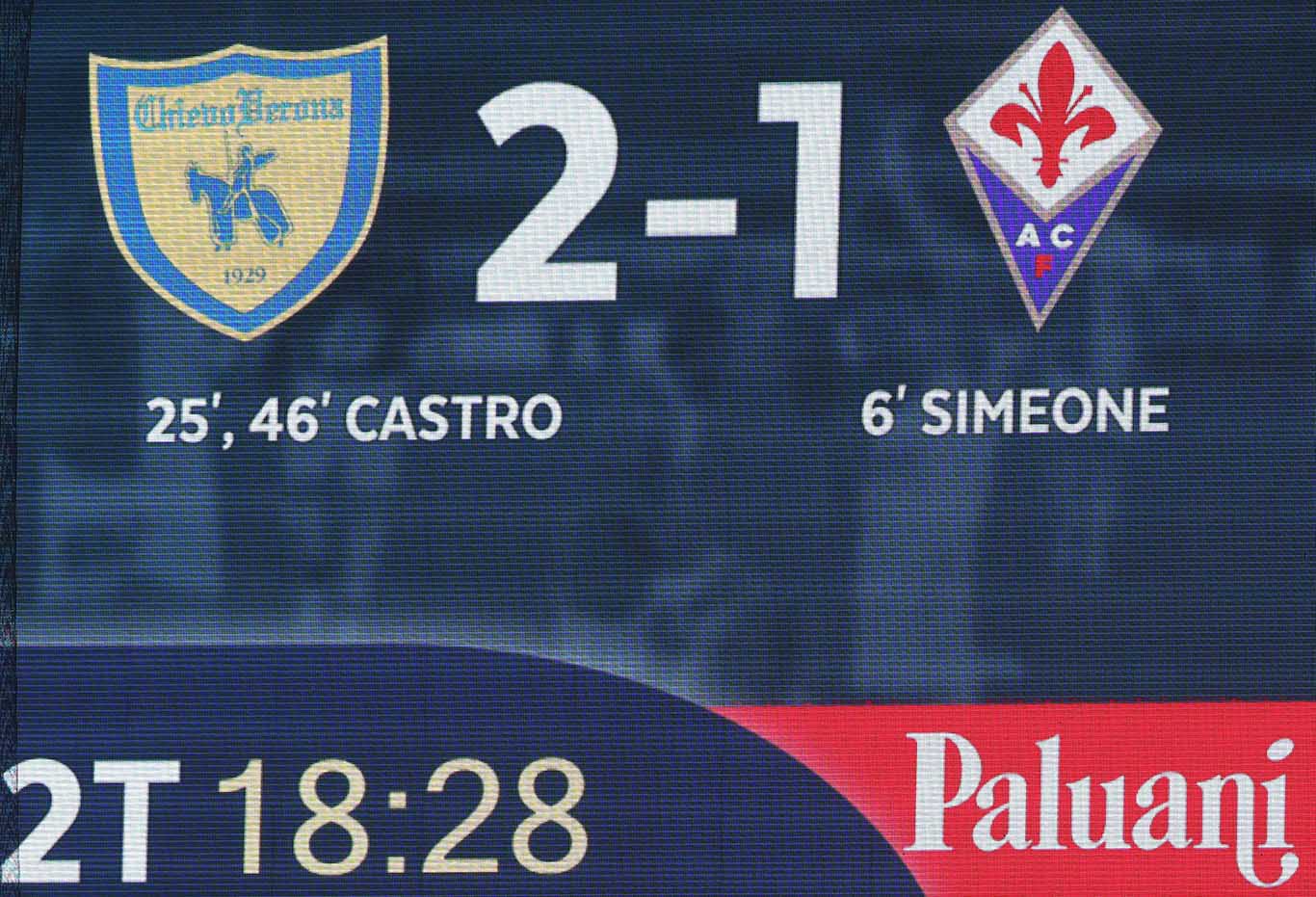 CHIEVO VERONA - FIORENTINA 01-10-2017 . SILPRESS/ALBERTO MARIANI