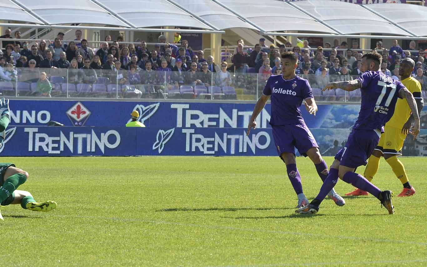 FIORENTINA-UDINESE 15-10-2017 GOL DI THEREAU. GALASSI SILVANO
