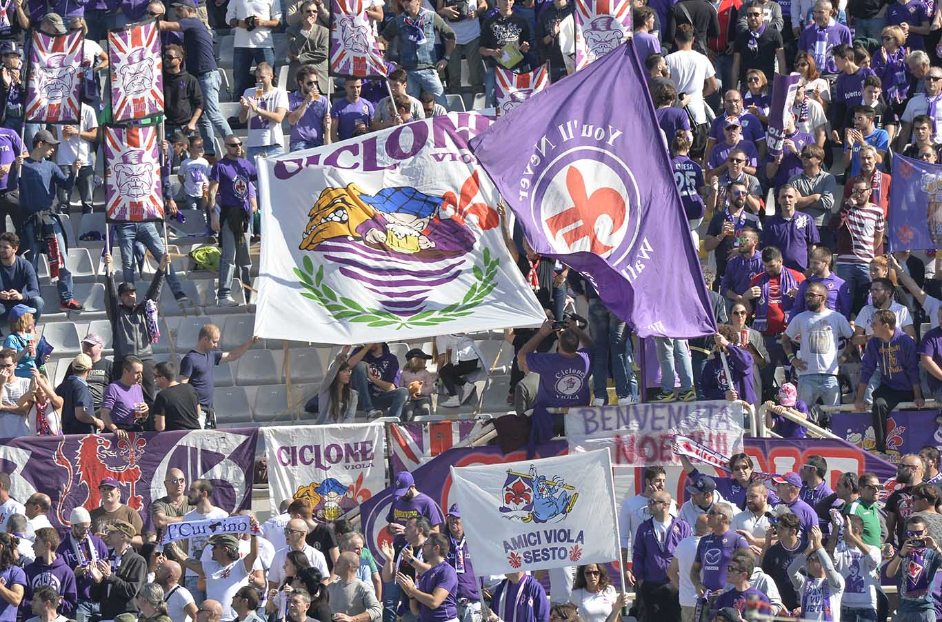 FIORENTINA-UDINESE 15-10-2017 CURVA FIESOLE. GALASSI SILVANO