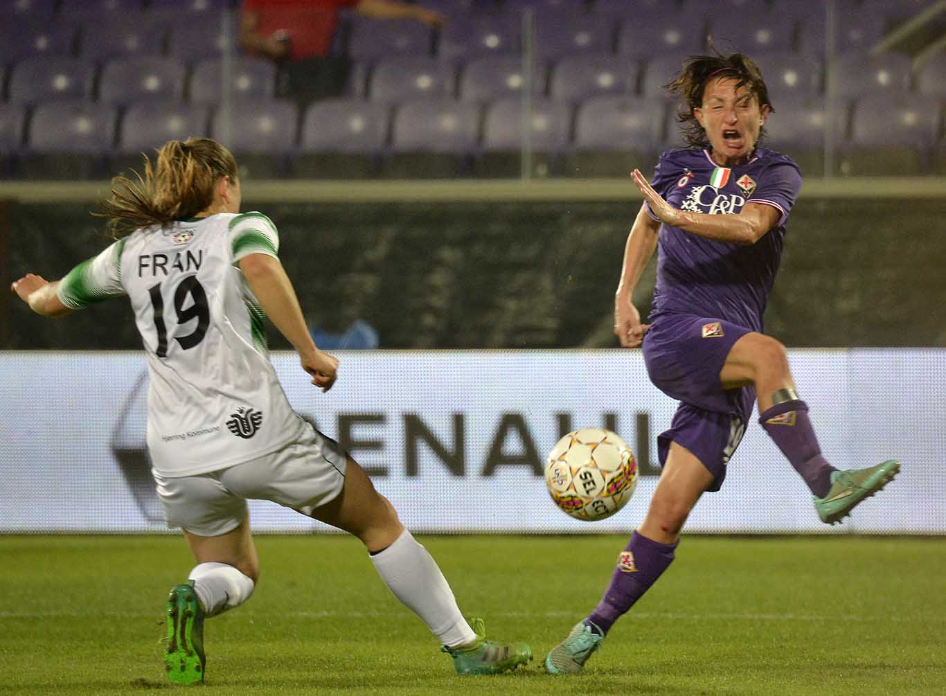 FIORENTINA WOMEN'S-FORTUNA HJORRING 04-10-2017 CHAMPIONS LEAGUE. PATRIZIA CACCAMO. GALASSI SILVANO