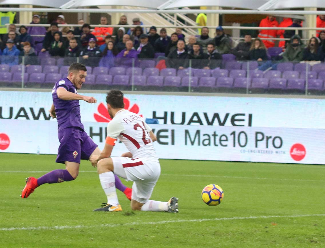 FIORENTINA-ROMA 05-11-2017 GOL DI JORDAN VERETOUT. SILPRESS/GALASSI SILVANO