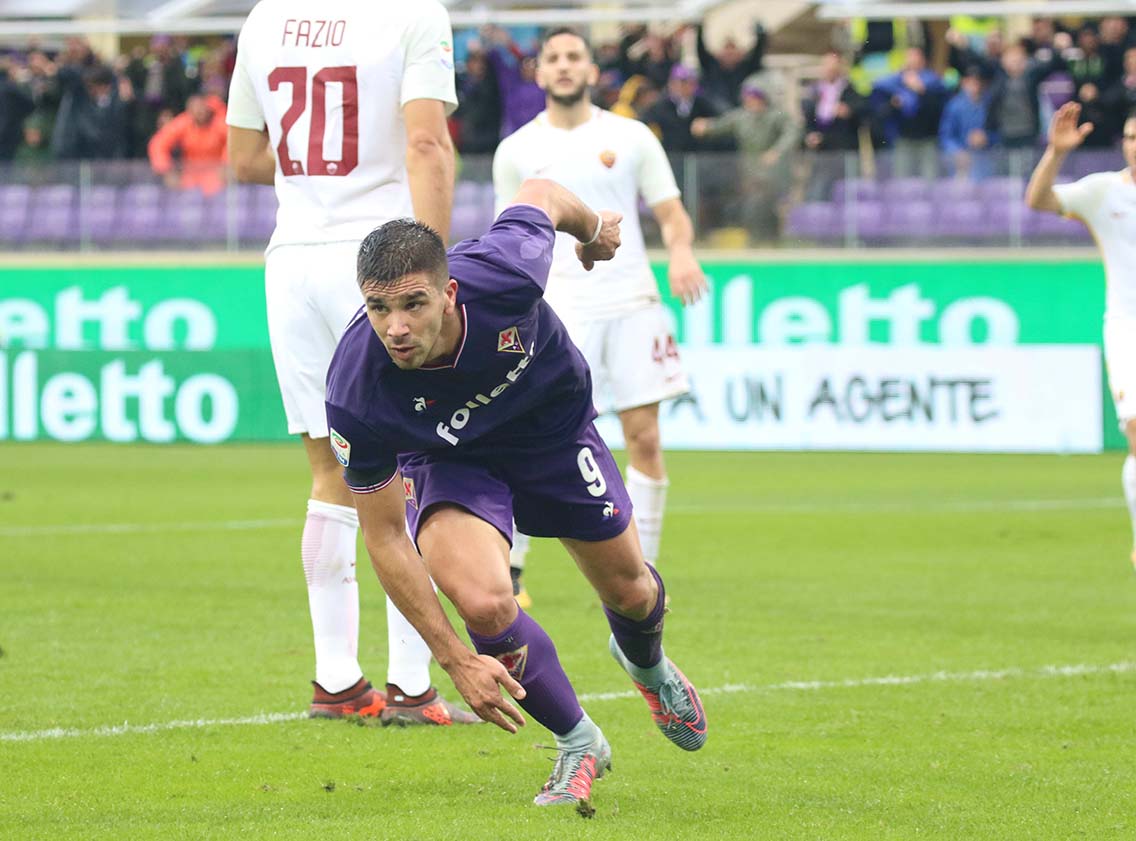 FIORENTINA-ROMA 05-11-2017 ESULTANZA DI GIOVANNI SIMEONE. SILPRESS/GALASSI SILVANO