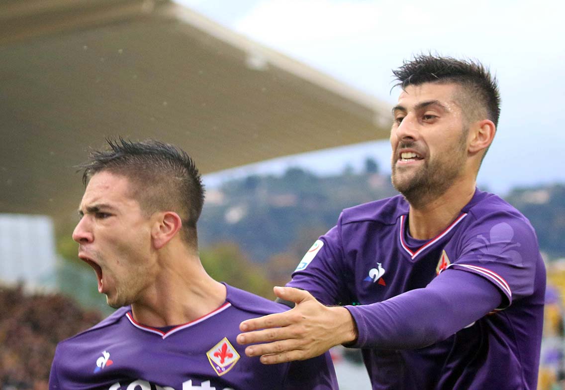 FIORENTINA-ROMA 05-11-2017 ESULTANZA DI GIOVANNI SIMEONE. SILPRESS/GALASSI SILVANO