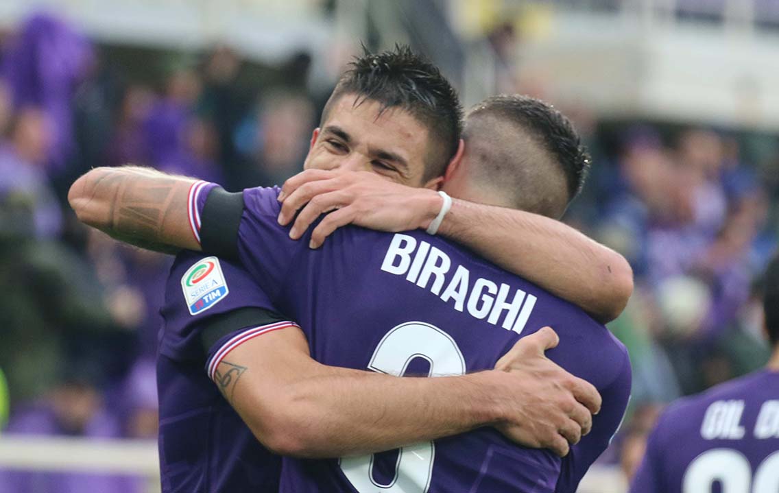 FIORENTINA-ROMA 05-11-2017 ESULTANZA DI GIOVANNI SIMEONE. SILPRESS/GALASSI SILVANO