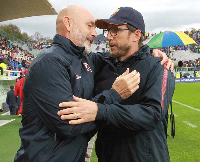 Di Francesco vs Pioli e Fiorentina: i precedenti incrociati. Incubo Roma per Pioli
