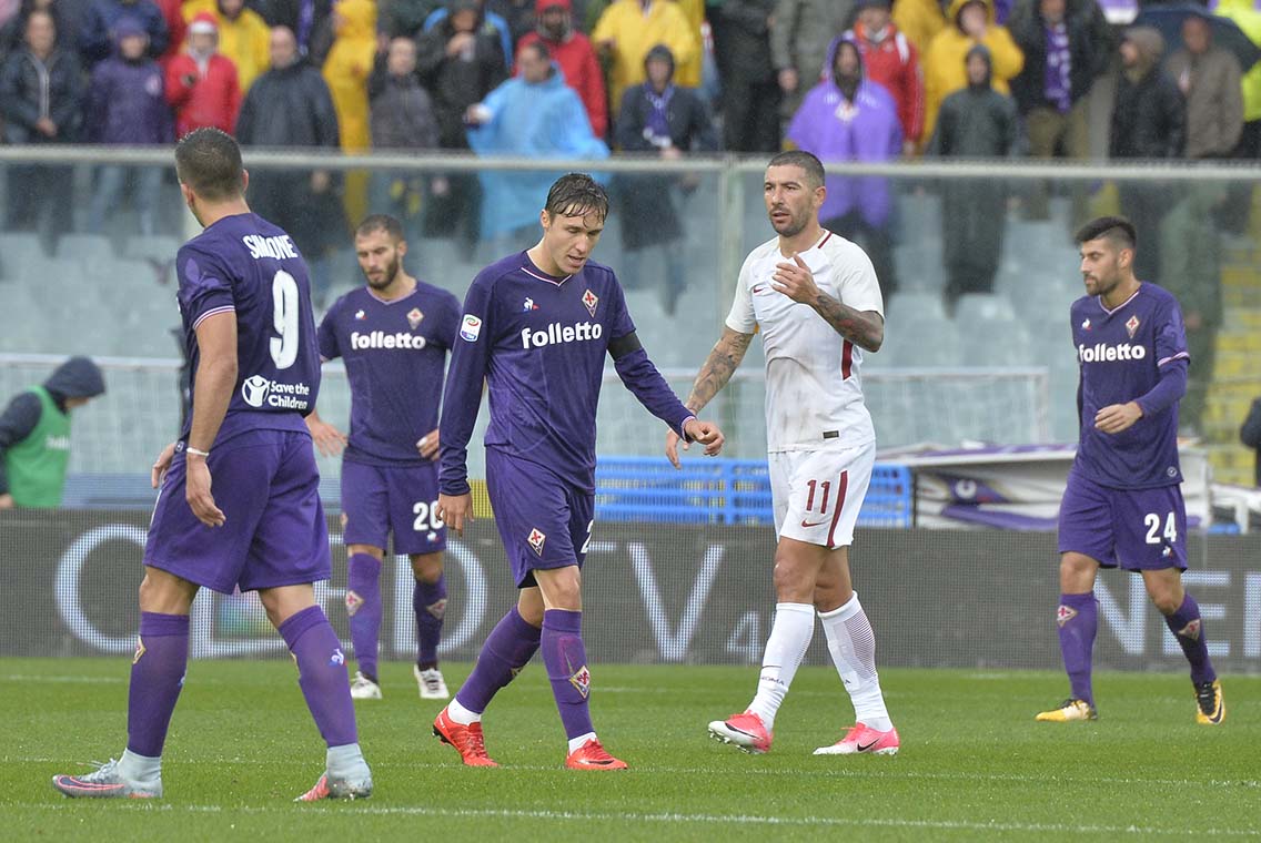 FIORENTINA-ROMA 05-11-2017 DELUSIONE. SILPRESS/GALASSI SILVANO