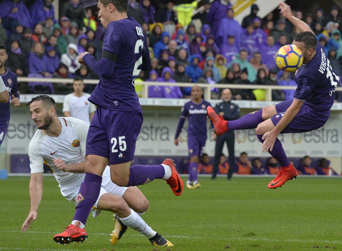 FIORENTINA-ROMA 05-11-2017 JORDAN VERETOUT. SILPRESS/GALASSI SILVANO