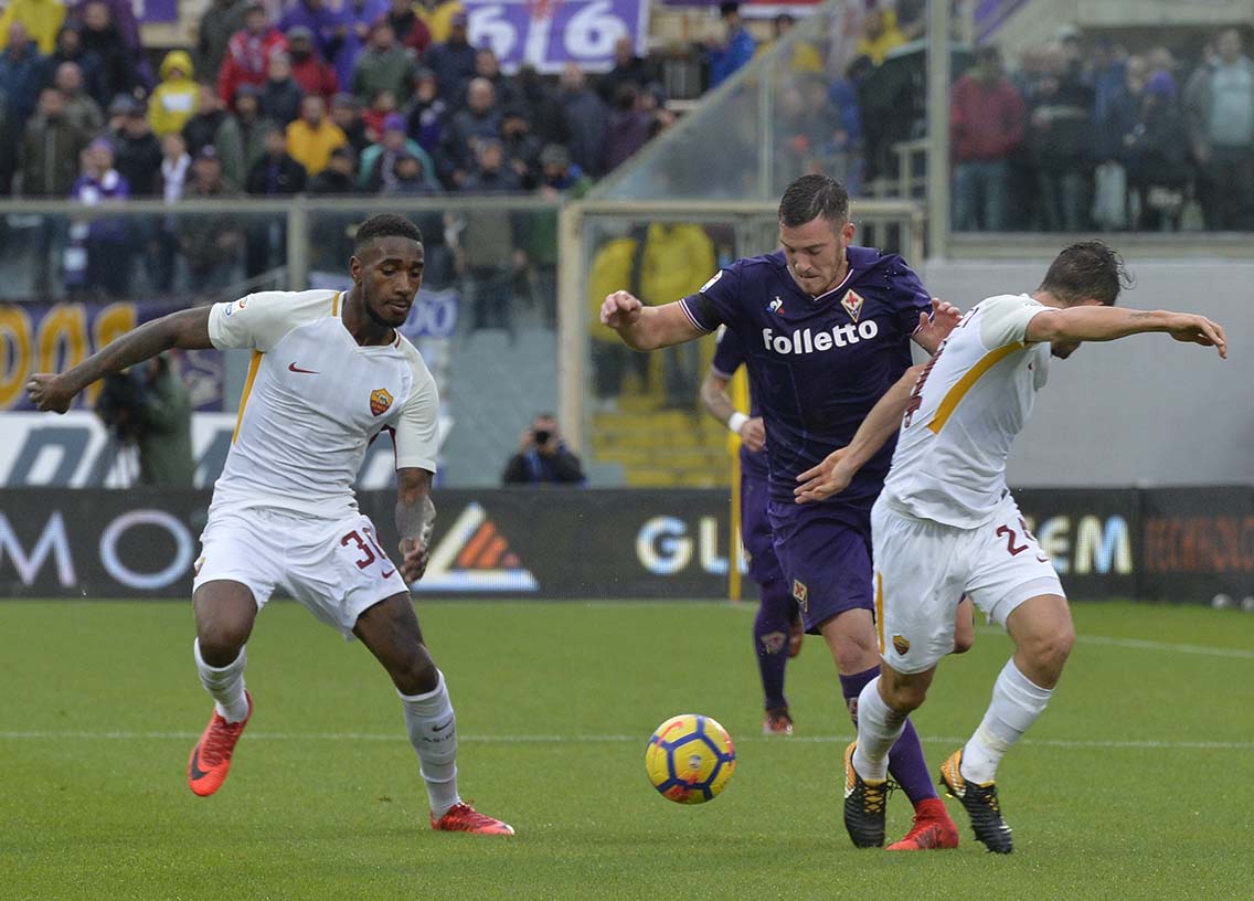FIORENTINA-ROMA 05-11-2017 JORDAN VERETOUT. SILPRESS/GALASSI SILVANO