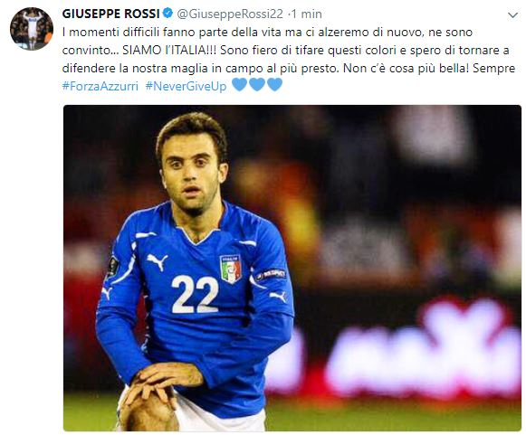 Pepito Rossi sull'eliminazione dell'Italia: "Momento difficile ma ci rialzeremo" (FOTO)