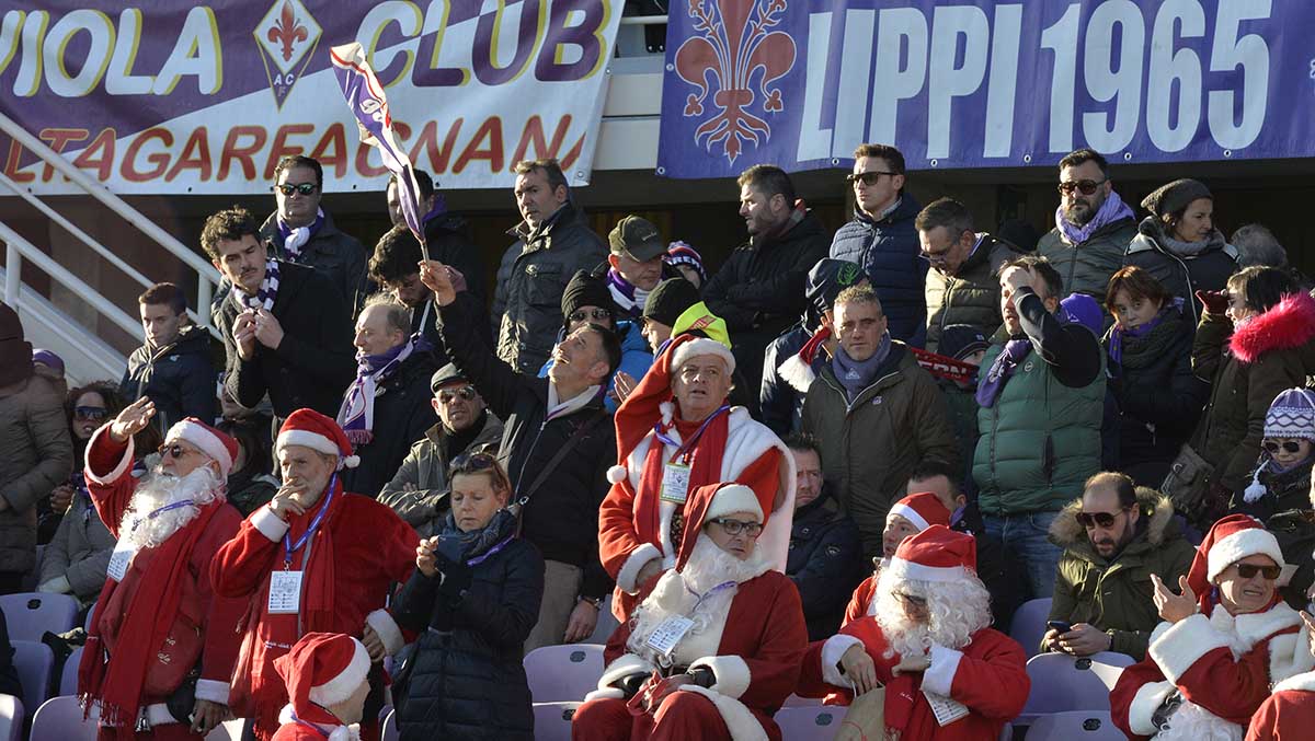 FIORENTINA-GENOA. TIFOSI SUGLI SPALTI.SILPRESS