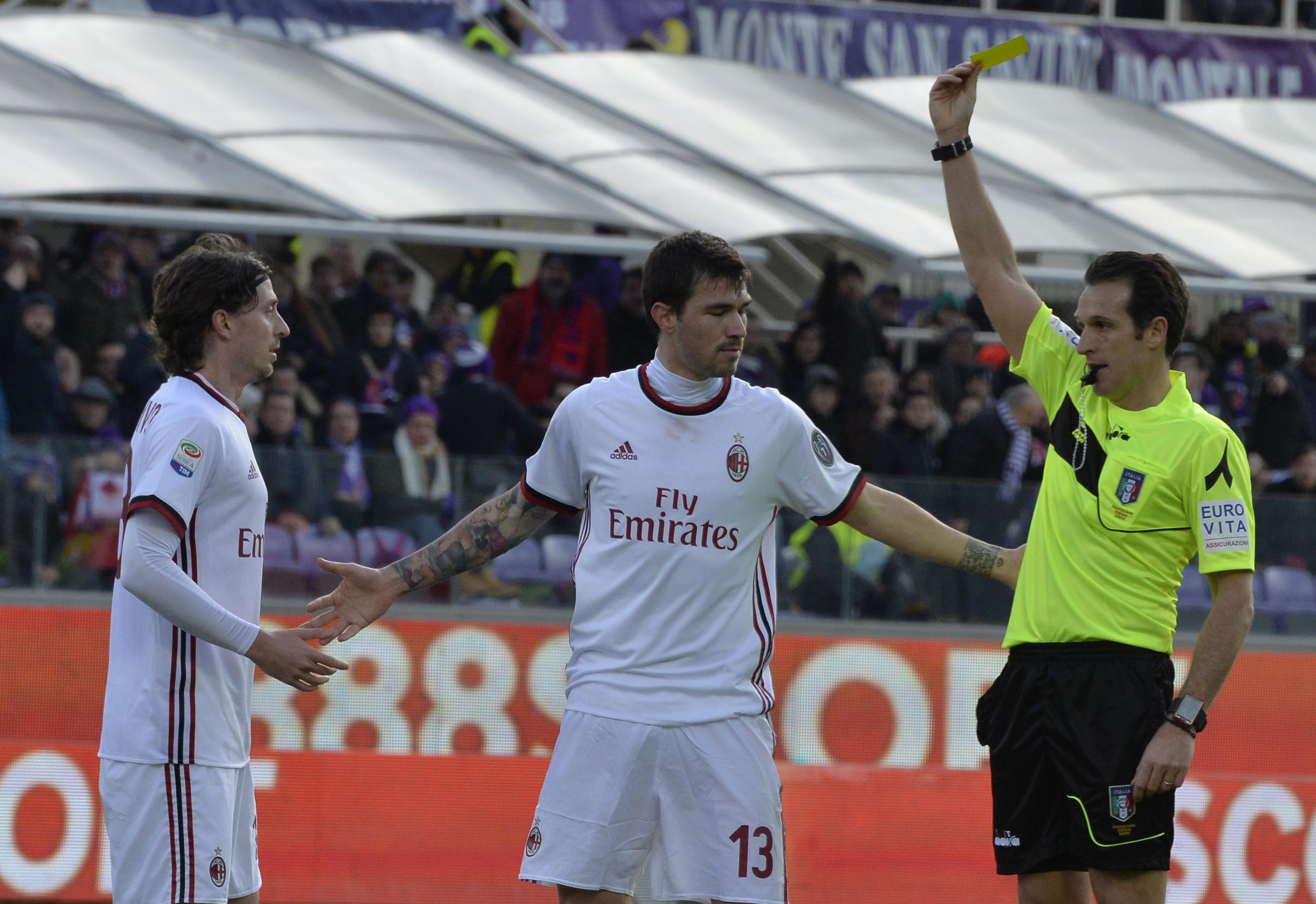 Giudice sportivo: Milan, multa per il difensore Romagnoli